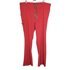 Carhardtt | Women's Berry Pink Drawstring Medical Scrubs Pants (3XL Tall)